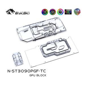 ZOTAC RTX3090 AMP 코어 홀로 N-ST3090PGF-TC용 Bykski 듀얼 사이드 수냉 RGB GPU 블럭