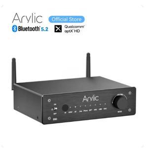 Arylic BP50 블루투스 스테레오 aptx HD 오디오 프리앰프, 리시버 2.1 채널 미니 클래스 D 통합 앰프, 홈