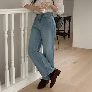 [코코블랑] 먼츠 커브 데님팬츠