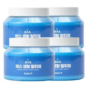 BAS 특대형 고체 탈취제 베이직 플러스 350g 4개