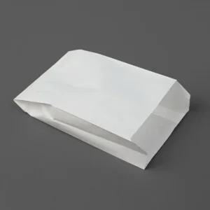 화이트 무지 M형 페이퍼백 100p세트(15x21.5cm)/간식/봉투/크라프트/종이/봉지/포장/붕어빵/포장백/용품