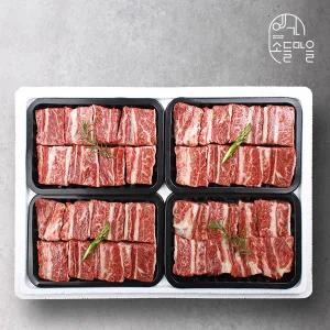 [롯데백화점]웰던푸드코리아 예가소들 한우 1등급 명품 갈비세트 2호 (찜갈비4팩,2.4kg,냉동)