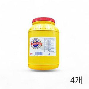 [셀러허브 패션][JHQSFCCU_52EN]머스타드소스 X 머스터드소스 3.78L 4개
