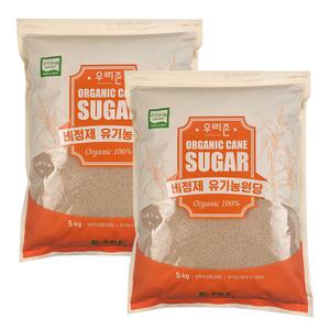 친환경 우리존 유기농원당 10kg (5kgx2ea) /설탕대신 비정제 원당으로 건강생활~ 