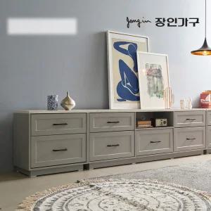 셀리아 그레이 대리석패턴 2400 높은 거실장
