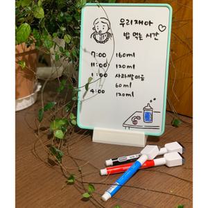 휴대용 탁상용 미니 보드 칠판 소형 화이트보드 메모 미니보드판 170x240
