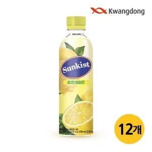 [광동제약][무료배송] 광동 썬키스트 레몬에이드 500ml 12입