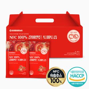 참앤들황토농원 NFC 100% 갈아만든 국산 토마토즙 (100ml x 30포) 1박스