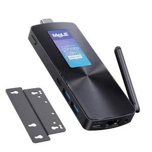 MeLE PCG02 팬리스 미니 PC Stick NO OS 12th N100 Celeron 8GB RAM 128GB 스토리지 4266MHz LPDDR4x 마이크로 컴퓨터 데스크톱 풀 기능 USB-C Wi-Fi5 기가비트