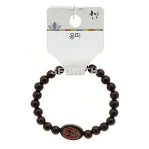 어린이 불교 기원 팔찌 벽조목 염주 합장주 띠팔찌 용 색상 고급장식 (WFJP8SD)