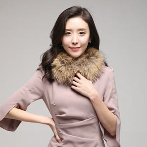 307-1 천연라쿤 미니머플러 (네츄럴)