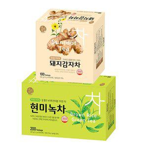 [기타]송원 돼지감자차 100T +현미녹차 200T (300T) 탕비실