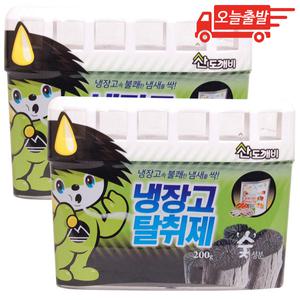 오늘출발 산도깨비 냉장고 탈취제 숯 200g 2개