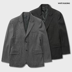 화이트빌딩 남자 가을 겨울 울 모직 헤링본 무지 마이