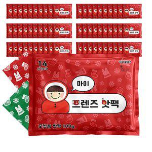 [신세계몰]마이 프렌즈 중형 핫팩 100g 60매 hotpack 난로 캠핑 군인 군용 국산 야외 겨울 보온