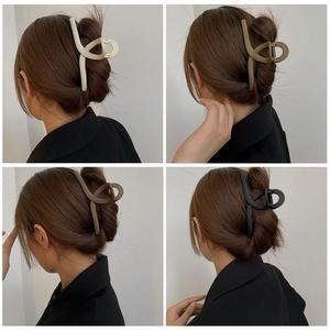 13cm 대왕 대형 빅사이즈 긴머리 올림머리 헤어 집게핀 무광 반머리 숱많은머리