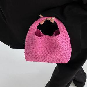 뜨게가방 심플 디자인 토르백 여성용 위빙백 대용량 핸드백