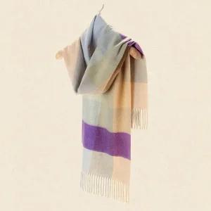 [런칭가 88,000원] 스튜디오나인 캐시미어 100 체크 머플러 130