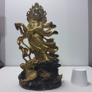 개금불 관세음 입상 높이44cm무게4.1kg 단초마을 골동품/수집품/도자기