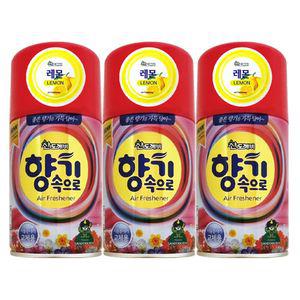 산도깨비 방향제 자동분사 리필 레몬 290mL X 3개
