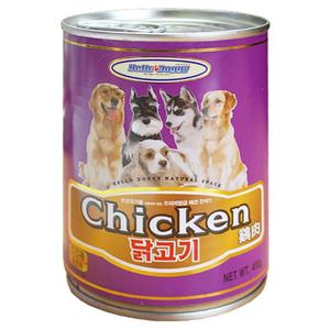 헬로도기 강아지캔 강아지통조림 대형견 대용량 닭고기 400g