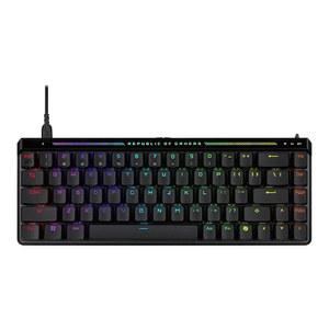 ROG Falchion Ace HFX 65% 게이밍 키보드, 마그네틱 스위치, 급속 트리거 토글, 8000Hz 폴링 속도, 3겹 댐핑 폼, 실리콘 개스킷 마운트, 터치 패널 및 보호 커버