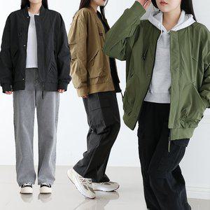 [벤티브]여자 오버핏 항공점퍼 M~4XL 빅사이즈 블루종