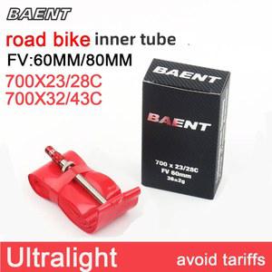 tpu튜브 TPU BAENT 로드 바이크 초경량 이너 튜브 자전거 부품 700x32 43C 700x23 28C FV 60mm 80mm