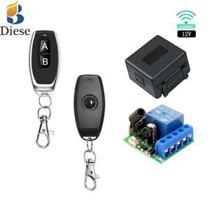 전동커튼 범용 리모컨 조명 스위치 DIY 스마트홈 모터용 컨트롤러 및 송신기 키 RF433Mhz DC12V 릴레이 리