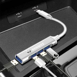 그랑 콜레오스 차량용품 차량용 USB 허브 고속 C타입 멀티 스플리터 어댑터 악세사리 르노 클리오 플루언스