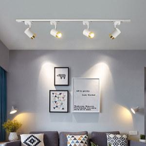 LED 트랙 조명 풀 세트, 고정장치 레일 110-220V, COB 천장 램프, 스포트 조명, 의류 매장 거실 거실등 샹들리에 천장등 거실조명 천장조명 레일조명 주방등 레일등 식탁등 마그네틱 램프 라인조명 주방조명 벽조명