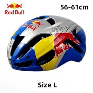편안한 충격 흡수 벨트 안감 Red Bull 자전거 헬멧 여름 야외 도로 사이클링