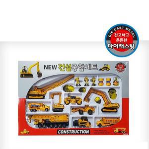 [OF53O30P]NEW 건설종합세트 건설차 중장비 미니카세트