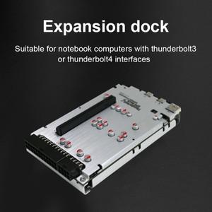새로운 GPU Dock 높은 호환성 그래픽 카드 부품은 Macbook Thunderbolt 3 4 용 노트북 외부 연결됩니다.