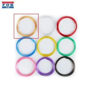 와이어 공예 메탈릭 철사 두께 6mm x 1M 금색 철사공예 색철사공예 칼라철사 와이어공예