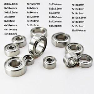 베어링 4MM 세라믹 볼 7MM 보어 미니 3MM 5MM 10MM 2MM 6MM 차폐 8MM 낚시 스테인레스 릴 ZZ