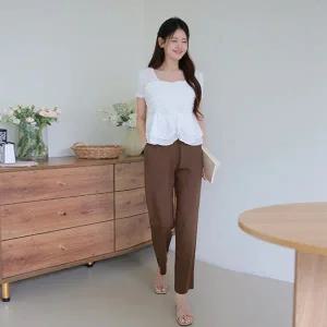 [르포엠][최초가 79,900원][르포엠]프렌치린넨 블렌드 보네르 스트레이트 팬츠 3종세트