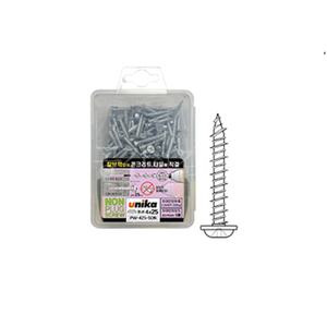 칼블럭 필요없는 나사 논프라피스 와셔머리 4mmx25mm 150개입 산업용 철물 새들 경첩 PW-425-SDN
