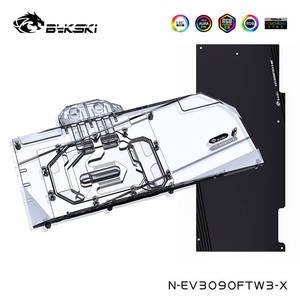 Bykski EVGA RTX 3090 3080 3080Ti FTW3 울트라 게임용 워터 쿨러 백 플레이트 풀 커버 블록 N-EV3090FTW3-