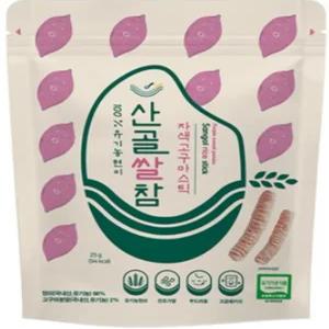 에코맘의 산골이유식 산골쌀참 자색고구마 25g, 4개