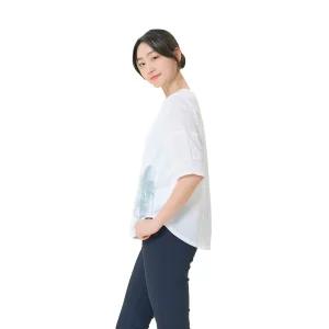 [20%쿠폰+7%페이][올리비아하슬러] 프린팅 퍼프소매 여름 티셔츠_OHDMTS117