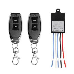 QIACHIP 미니 무선 리모컨 스위치 DC 6V 12V 24V 48V 60V 1CH 채널 RF 릴레이 LED 조명, 자동차 배터리, 게이트 진입용 송신기
