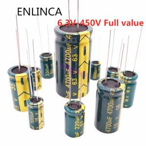 고주파 전해 콘덴서 63V 16V 200V 2200UF 220UF 25V 400V 100UF 330UF 100V 50V 680UF 470UF 3300UF 20 35V 1000UF