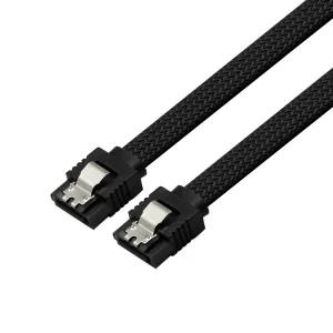 마하링크 SATA3케이블 6Gb/s Lock 그물망 블랙 0.5M ML-S3MBK
