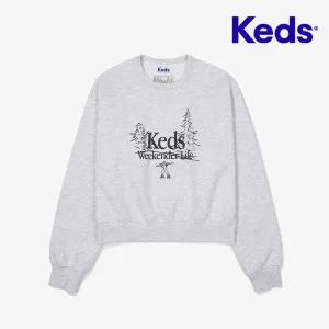 [케즈]갓성비 Keds 위켄더 그래픽 맨투맨_KD2POF4101FWTM