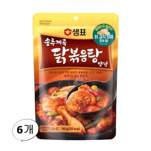 샘표 송추계곡 닭볶음탕 양념 180g 6개