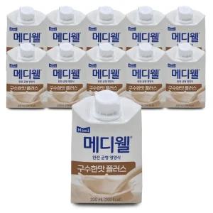 메디웰 구수한맛 플러스 200mlx60팩 완전 균형 영양식 환자 식사대용