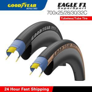 Goodyear 자전거 타이어 Eagle F1 Supersport 700x28C 튜브리스/튜브 도로 700x30/32C 접이식 자갈 사이클