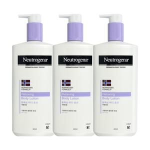 뉴트로지나 릴렉싱 바디로션 라벤더향 450ml 3개 / 바디보습