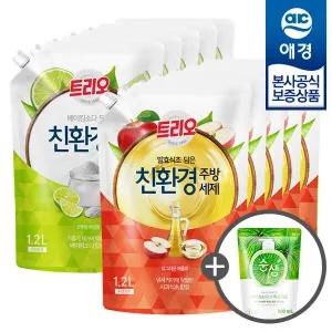 [애경] 트리오 담은 주방세제 리필 1.2L x10개 +주방세제200ml 증정
